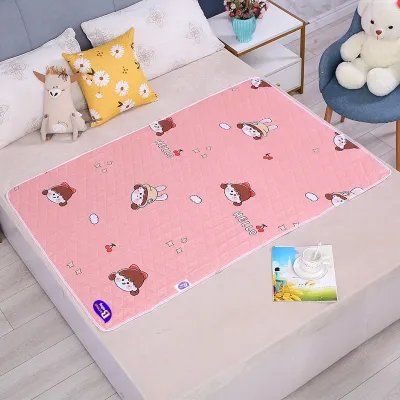 BERMA BABY Waterproof Washable Mattress Urine Mat for Baby Toddlers Cute Cartoon Bed Protector Diaper Bedding Urine Pads