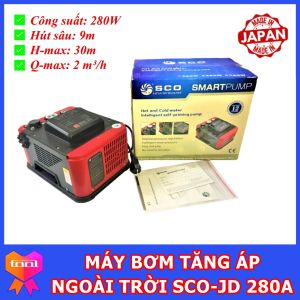Máy Bơm Tăng Áp Thông Minh SCO-JD 280A - Sử Dụng Ngoài Trời Bền Bỉ - Made in JAPAN - Bảo Hành Chính Hãng 24 Tháng