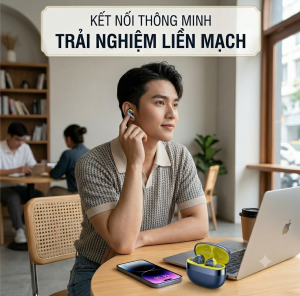 Tai nghe Bluetooth B59 nhỏ gọn lọc tiếng ồn âm thanh nổi có Mic Tai nghe HIFI thể thao