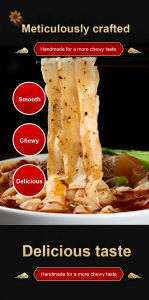 Non-Fried Knife-Cut Noodles Handmade Wide Noodles with YamPanty Noodle Slices for Babies Kids Healthy Soft Easy to Cook