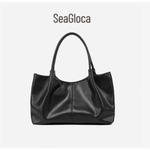 SeaGloca Black White Large Capacity Tote Bag For Women
