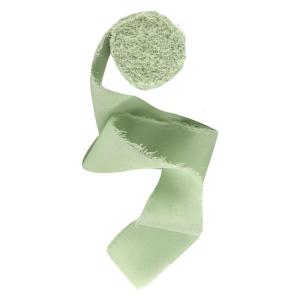 Elegant Torn Chiffon Ribbon for Bridals Bouquets Greeting Cards Decorative Bowknot 5 Meter Spools