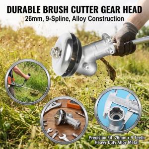 26mm 9T spline Trimmer Gearhead Gearbox Brushcutter Grass Strimmer Brush Cutter Gear Head Mower Spare Part Gardening Tool Repair trimming and filling machine accessories