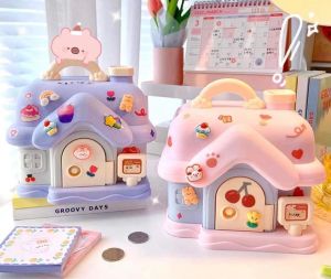 Dinosaur Electronic Piggy Bank ATM Machine with Password Money Saving Box  ATM Music Coin Box Digital Tabung Duit Elektronik tabung duit kanak kanak 存钱罐密码 储蓄箱