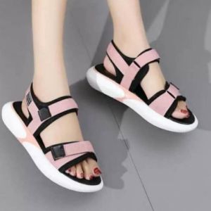 Sandal Sendal Gunung Wanita Cewek Cewe 2 Tali Strap Fashion Korea Style Remaja Dewasa Victoria Hitam Putih Pink Spesial Kondangan Santai Jalan Jalan Shopping Belanja Tinggi 3cm Flat Sol Karet Lentur Empuk Nyaman Terbaru Anti Slip Anti Putus Awet Termurah