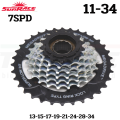 เฟืองเกลียวจักรยาน SUNRACE mtb,MFM4S 7SPDสปีด 13-34T/13-25T. 