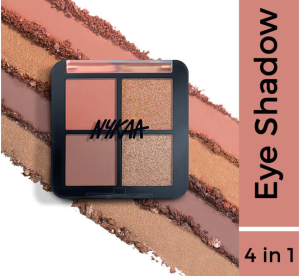 Nykaa Cosmetics Eyes On Me! 4 in 1 Quad Eyeshadow Palette - Work to Play (5gm)