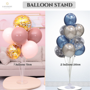 Balloon Stand | Balloon Table Stand | Circle Balloon Arch Column Stand | Belon Stand | Balloon Cluster Heart Stand Kit | 70CM 100CM 1M Balloon Stand | Balloon Support Holder | Birthday Decor Accessories Holder | Ballon Stand Tree Stand Kit | Ready Stock