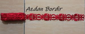 Renda Bordir Roll Panjang Aplikasi Gaun Motif AS