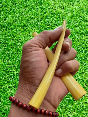 pipa tulang kuning gading asli model oval pipa gading super premium pipa cangklong 12cm