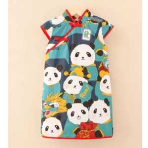 DRESS CHEONGSAM IMLEK YIHUA QIPAO ANAK PEREMPUAN USIA 1-6 TAHUN