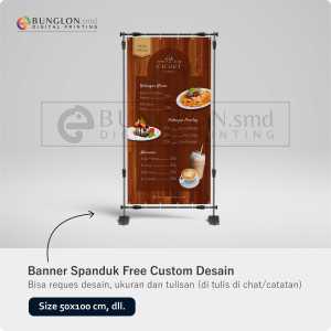 PRINT CETAK SPANDUK BANNER MENU CAFE FREE DESAIN