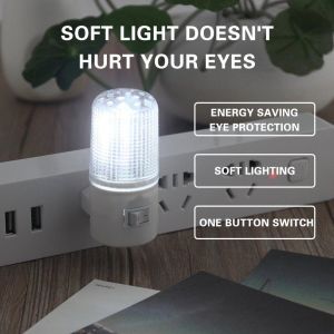 Energy Conservation Night Light LED Wall Mounting Bedroom Night Lamp Plug Light Bulb