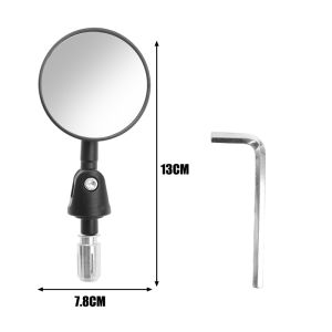 2PCS New Foldable Motorcycle Side Blind Spot Wide Angle Mirror Handlebar Extension New Motorcycle Handlebar End Mirrors