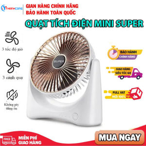 Quạt Điện SUPER FAN Để Bàn Quạt SUPER FAN Để Bàn Làm Việc Thiết Kế Nhỏ Gọn Tiện Lợi Khi Mang Theo