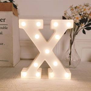 Letter LED Lights DIY Symbol Sign Heart Name Light Romantic Proposal Home Decor Luminous Number Lamp Night Light For Wedding Birthday Christmas Birthday Party Valentines Gift Ideas Wedding  Decorations Set Fairy Lights