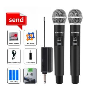 Wireless Microphone Karaoke Dual Handheld Dynamic Mic Microphone with Rechargeable 58V Bluetooth mic