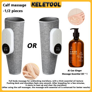 Cordless 360° Air Compression Calf Massager Electric Leg Pressotherapy Massager 3 Massage Modes Relieve Leg Fatigue Improve Circulation Gift For Mom Dad