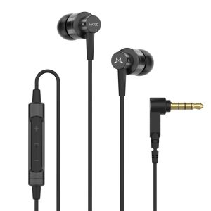 SoundMAGIC ES30C Wired Earbuds with Microphone Noise Isolating in Ear Headphones HiFi Sound Earphones Comfortable Fit Black