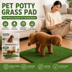 Pet Grass Mat Dog Toilet Grass Artificial Grass Pad Easy Clean Durable Puppy Training Pad