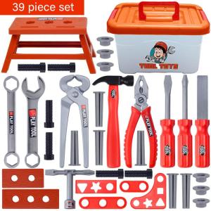 Pretend Play Set Toys Tool Box with Power Drill Simulation Repair Engineers Toys Educational Toys Kids Gift