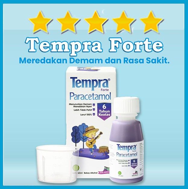 Obat Demam Anak | Tempra Forte Paracetamol Anak Rasa Anggur 60ml