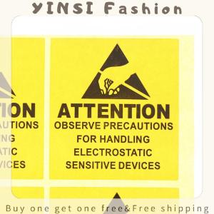 YINSI 40Pcs Caution Sticky Sticker Adhesive Warning Label ESD Static Sensitive Device