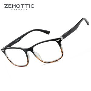 2026 ZENOTTIC Custom Progressive Prescription Eyeglasses for Men Women Square Frame Photochromic Polarized Blue Light Filter Options