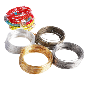 10Loops/Lot 0.6mm Memory Beading Steel Wire Beading Wire for DIY Jewelry Findings Bangle Bracelet Making Accessories Supplies Creative Handicraft Making