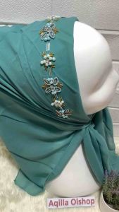 Aqilla Olshop Hijab segi 4 bella squer Hijab segi 4 bella payet kupu-kupu hijab segi 4 payet swaroski import hijab trend masa kini termurah dn terlaris ukuran 115x115 Bisa COD