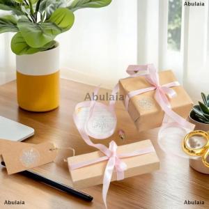 [COD] Abulaia 500 Sheets roll Transparent Snowflakes Stickers Christmas Tags Stickers For Kids Gift Baking Package Envelope Decor Stationery