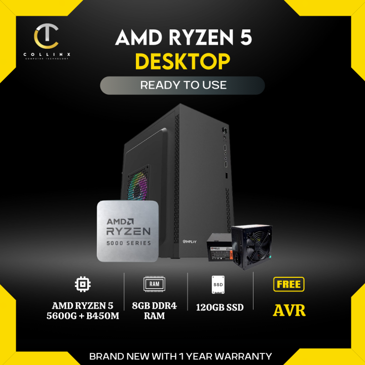 Custom Gaming Pc Build Amd Ryzen 5 5600g Cpu Desktop Package With Custom Gaming Pc Build Amd Ryzen 5 5600g Cpu Desktop Package With