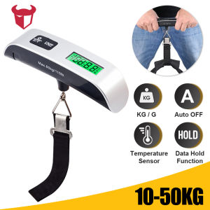 Digital Luggage Scale 50kg X 10g Portable Electronic Scale Weight Balance Suitcase Travel Hanging Steelyard Hook Scale