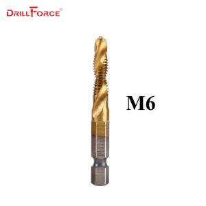 M3 M4 M5 M6 M8 M10 Screw Tap Drill Bits HSS 4341 Titanium Coated 1/4inch Hex Shank Screw Cutting Tapping Deburring in 1 Step Thread Sprial drill Metric Taper Tapping High Speed SteelNOT A SET PLEASE CHOOSE THE SIZE YOU NEED