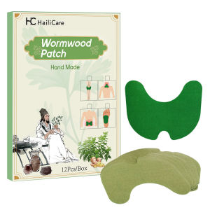 12pcs Wormwood Knee Stickers Self-heating Patch Moxibustion Lumbar Spine Shoulder Neck Foot Knee Joint Ache Arthritis Relief Pain