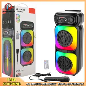 Winnereco Bluetooth Portable Karaoke Machine with Microphone for Party Outdoor Travel and Camping