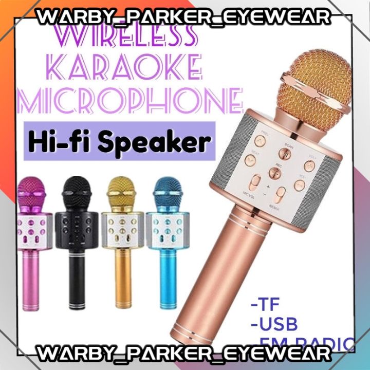 WS858 Wireless Portable Microphone Karaoke Bluetooth KTV