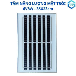TẤM PIN NĂNG LƯỢNG MẶT TRỜI MONO 6V 8W 35x23cm - TEKI