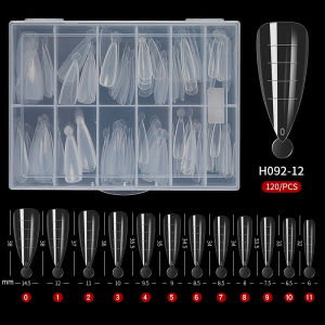 PINPAI 120pcs Dual Forms Nails Poly Building Gel Mold Nail Form Extension Builder UV Gel Fake Tips Nail Art Mold Nail False Tips Tool