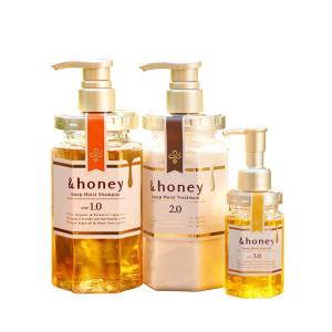 honey Shampoo & Conditioner Set Organic Hair and Scalp Care for Intense Cleansing and Hydration - Moisture-Enhancing Wash and Protection - Ideal for Straight Curly Curl Kinky Frizzy Treated Col