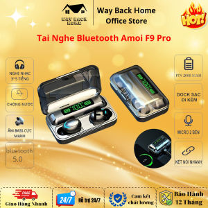 Tai Nghe Bluetooth Amoi F9-Pro - Tai Nghe Không Dây Pin 3500mAh Cảm Ứng Chạm Chống Nước Có Mic Đàm Thoại Bảo Hành 12 Tháng Toàn Quốc