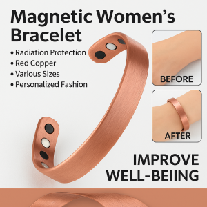 Hand Jewelry Double Row Magnets Womens Jewelry Decoration Copper Unique Personalized Fashion