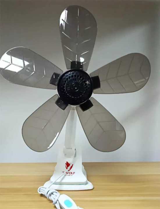 5 Blends Fan Home Electric Fan W Clip Clover Fan Anti Heat Portable