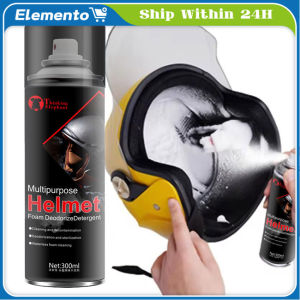 300ml Helmet Disinfecting Foam Spray Helmet Freshener Motorcycle Sanitizer Dry Cleaner Sanitizer Deodorizer Motorcycle Accessories