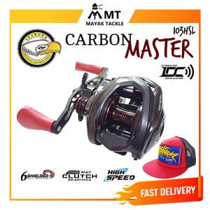 FREE CAP!! SEAHAWK CARBON MASTER 103HSL BAITCASTING REEL HIGH SPEED
