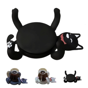 Buồn Cười mèo Coaster cách nhiệt bàn Coaster nonslip ngăn để cốc đồ trang trí để mặt bàn cho cà phê và cốc sữa