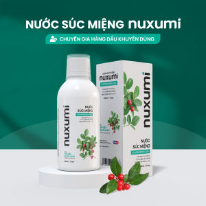Nước Súc Miệng Nuxumi Giảm Lây Lan Cúm Làm Sạch Răng Miệng Vị Trà Xanh Dễ Súc 280ml
