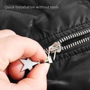 [COD] YUNZE 5PCS Sewing Zippers Puller Head Star Shape Detachable Metal Zipper Slider Repair Kits For Bags Backpack Coat Zipper Pull Tab
