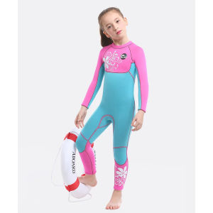 [Toronto2] 3MM Scuba Keep Warm Neoprene Wetsuit Swimwear For Girls Kids Full Body Snorkeling Diving Suit Surfing Jellyfish Bathing SwimSuit