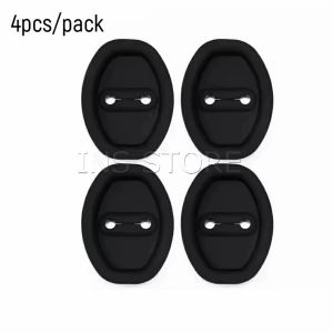 INS แผ่นดูดซับแรงกระแทกประตูรถยนต์ 4 ชิ้น / แพ็ค ฝาครอบซิลิโคนป้องกัน กันน้ํา กันสนิม Lock cover